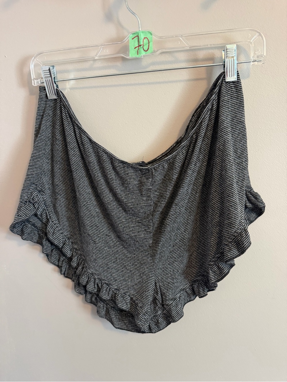 Brandy Melville Striped Ruffle Lounge Bloomer Shorts One Size (18 inch waist)